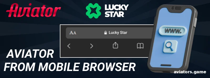 Browser version of Lucky Star Aviator app for Indian players